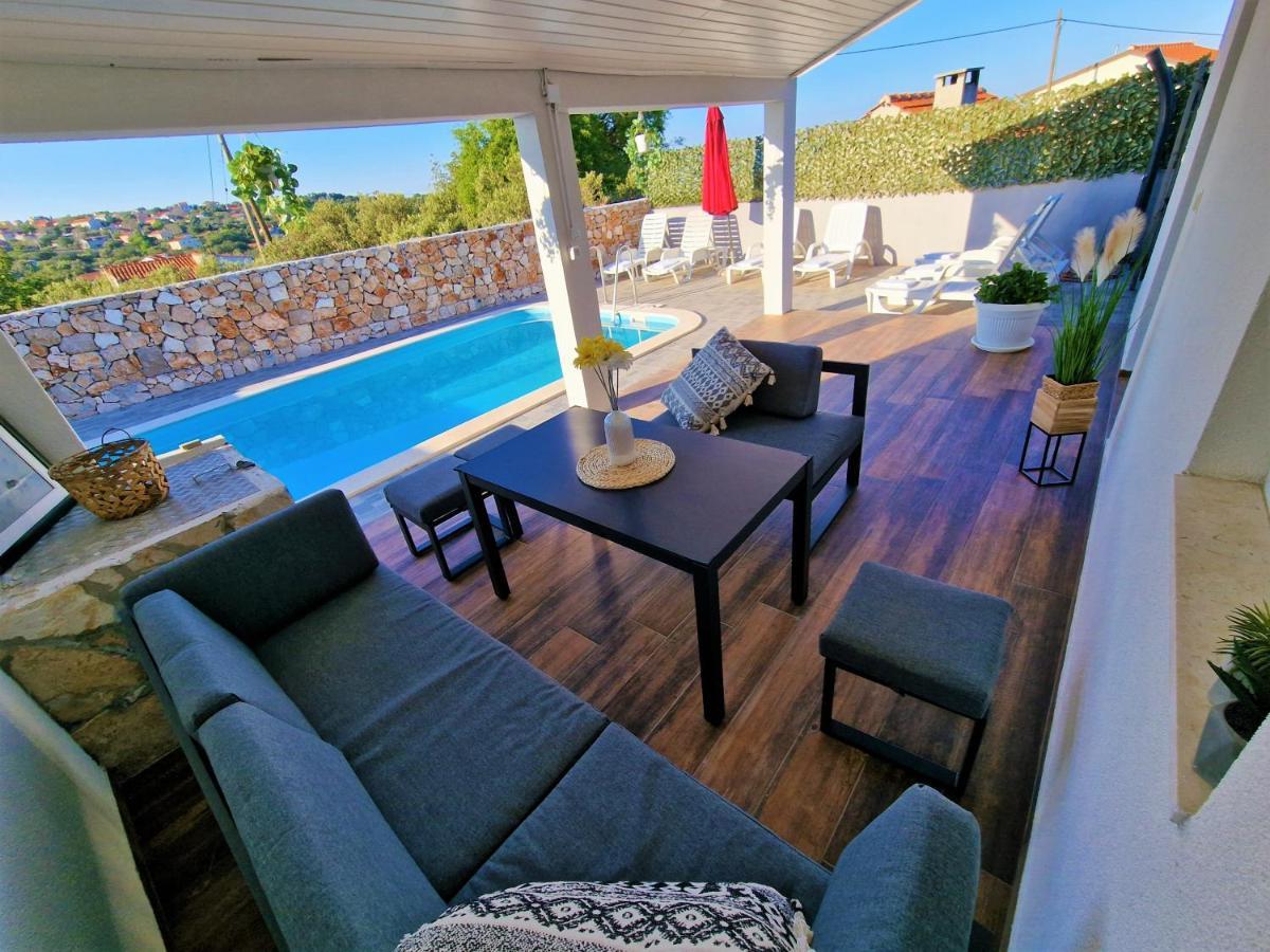 Anas Lagoon Holiday House With Pool At Azure Beach Mali Drvenik Esterno foto