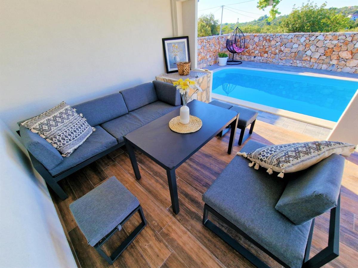 Anas Lagoon Holiday House With Pool At Azure Beach Mali Drvenik Esterno foto