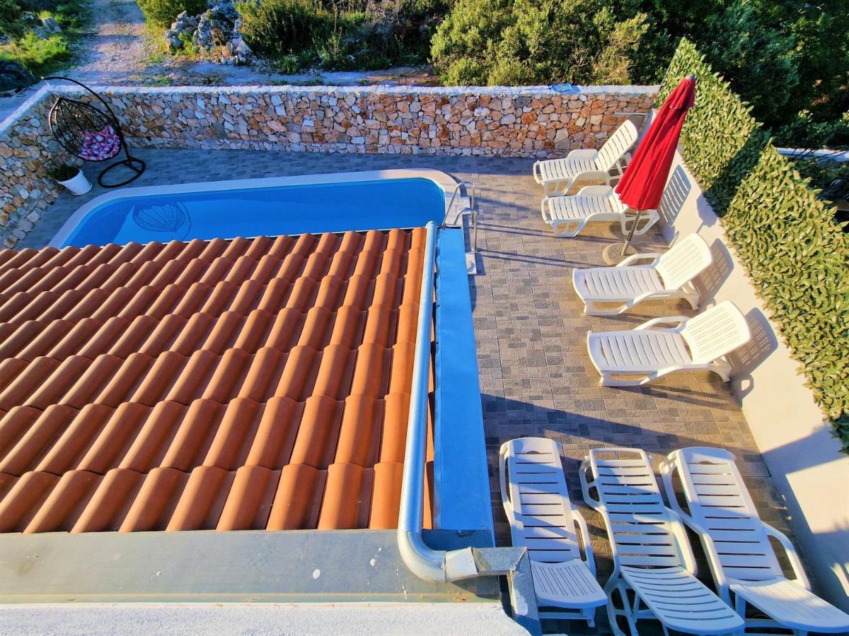 Anas Lagoon Holiday House With Pool At Azure Beach Mali Drvenik Esterno foto