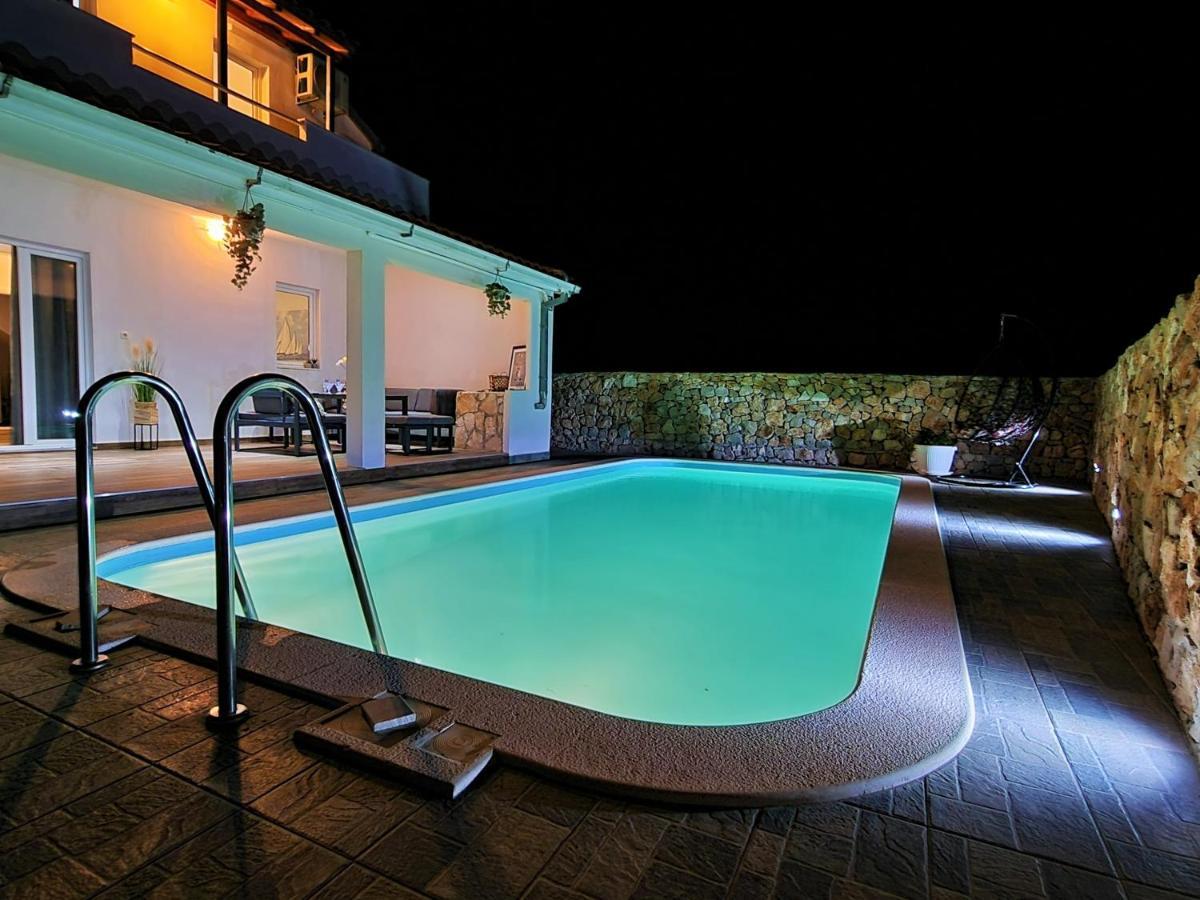 Anas Lagoon Holiday House With Pool At Azure Beach Mali Drvenik Esterno foto
