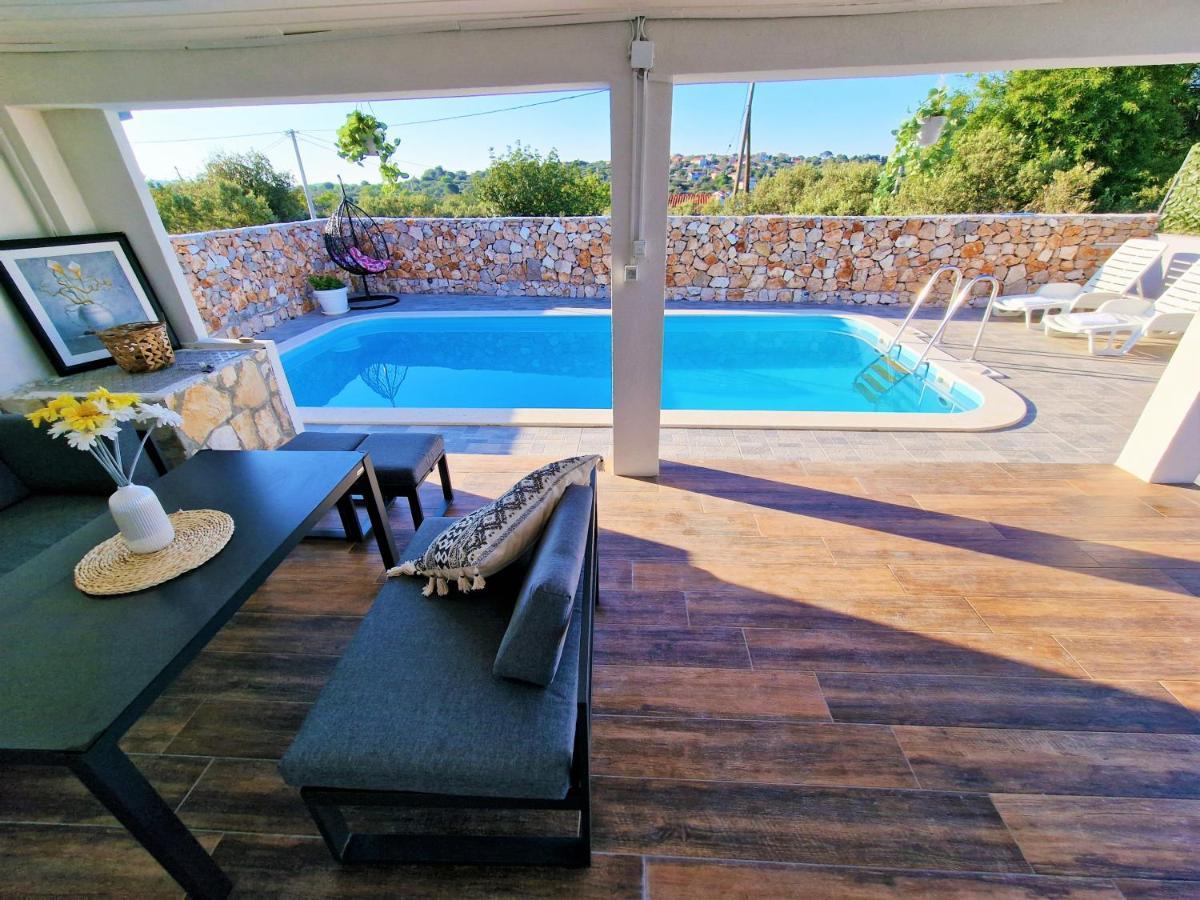 Anas Lagoon Holiday House With Pool At Azure Beach Mali Drvenik Esterno foto